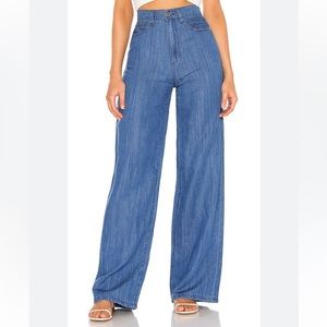 WeWoreWhat High Rise Wide Leg Pants Jeans